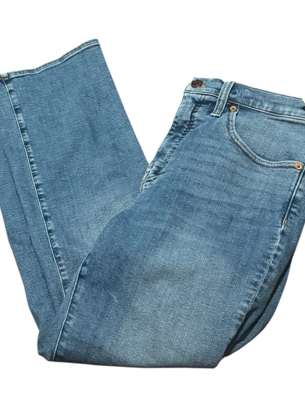 Madewell Cali Demi Boot Jeans in Dorrance Wash TENCEL Denim Edition NWT - Picture 11 of 14